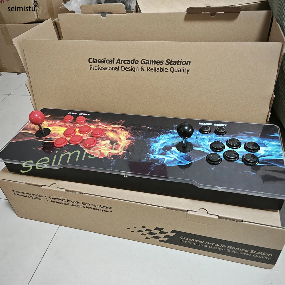 Arcade Game Console Pandora 268000 in 1 Box 3D Retro Video Game Machine with Game Board 8 Way Joysticks & Push Buttons to TV