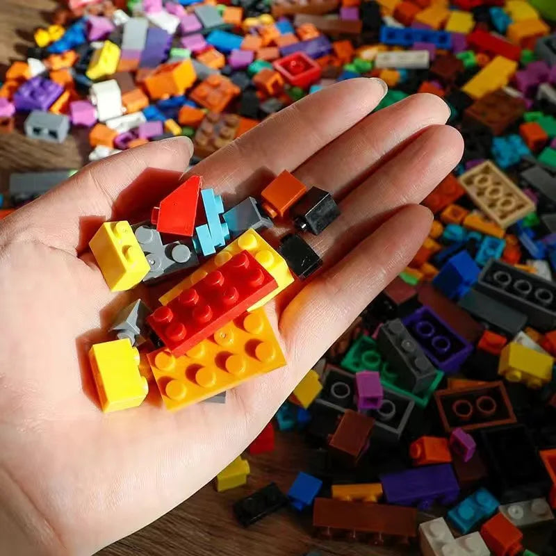500-1000 DIY creative building blocks bulk set Urban Classic building blocks Assembled birthday gift children's educational toys