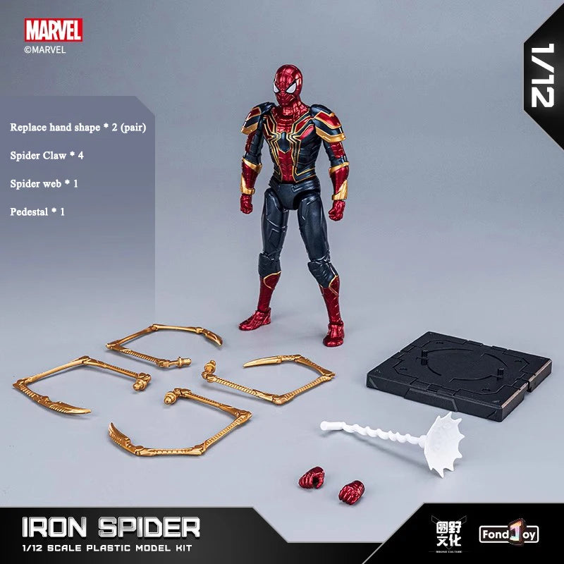 Original Fondjoy Marve Figures Hulk Thanos Captain America Spider-Man Thor Iron Man Cool Boy Toys Custom Models Dolls Kids Gifts