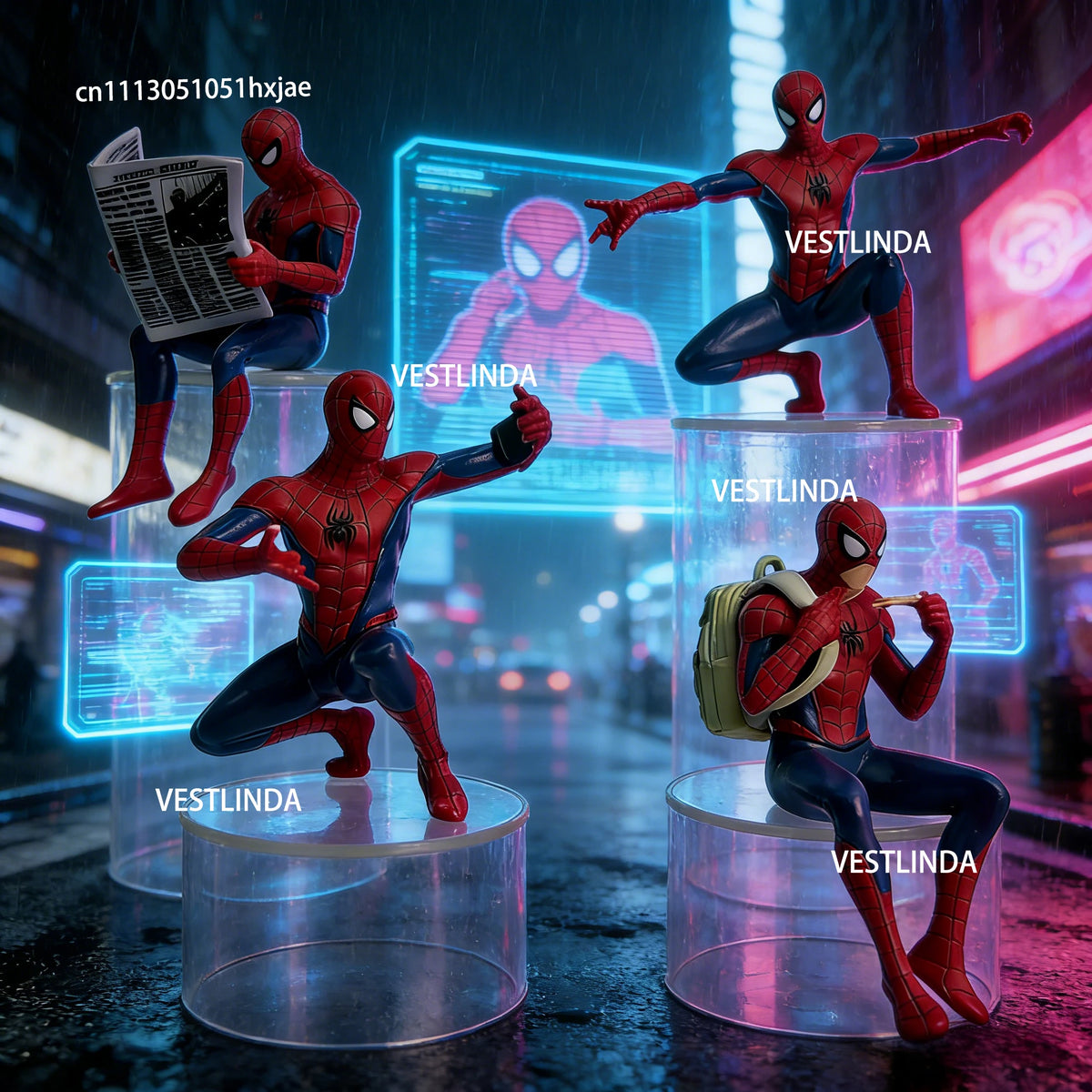 Hot-selling Marvel Spider-Man Mini Ornaments 7-9cm Action Doll Exquisite Desktop Decoration Game Peripheral Collection Model Toy