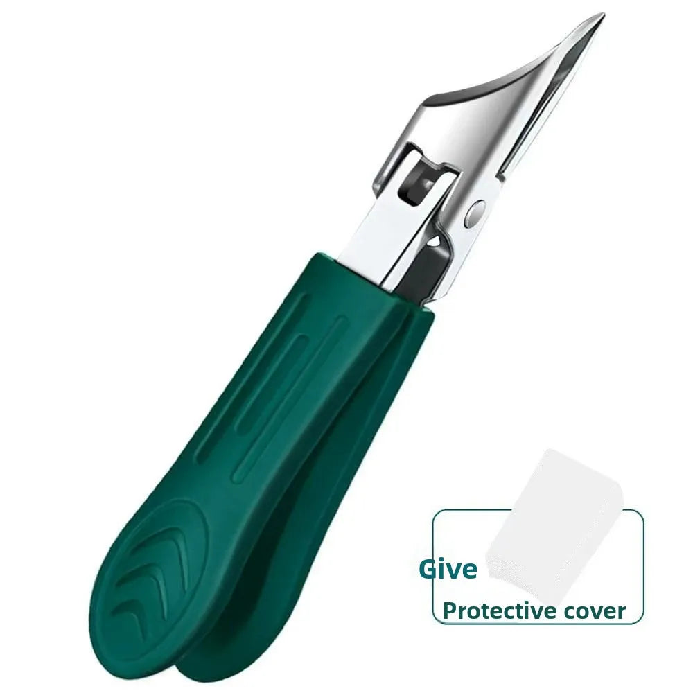Thick Ingrown Nails Heavy Duty Stainless Steel Trimmer Safety Soft Grip Ultra Sharp 25 Degree Angled Blade Seniors Splash Proof