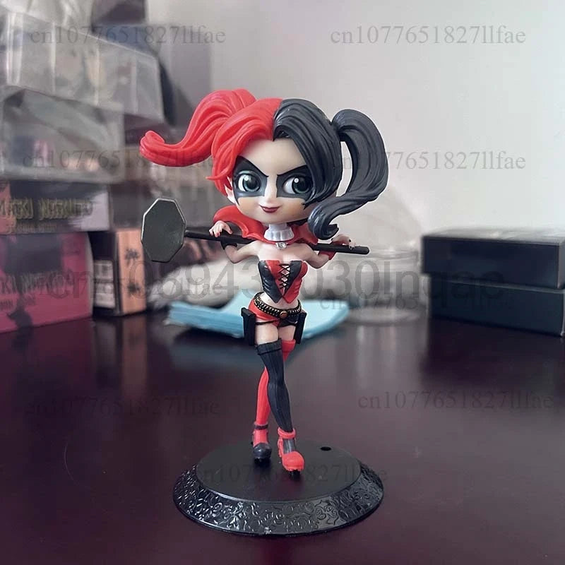 Qposket Harley Quinn Joker Cat Women Wonder Women Action Figure Toys Gift Doll Cake Decoration Birhtday Present For Children