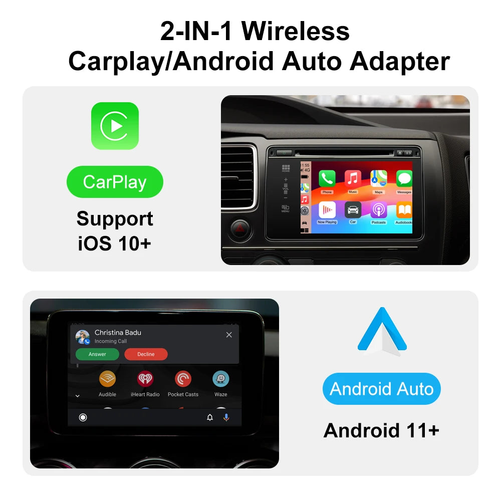 Wireless  Car Play Adapter for Apple & Android