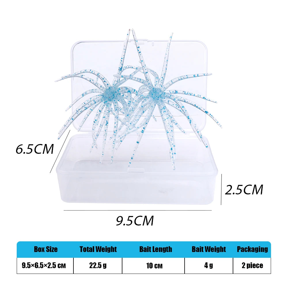 TREHOOK TPE Sea Urchin Soft Fishing Lure 9cm 4g 11cm 9g Silicone Bait for Bream Bass Pike Tilapia Winter Fishing