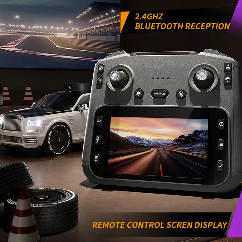 RC Drift Car with Camera 2.4G 4WD Remote Control Racing Car Toy Screen Display High Speed Off Road Vehicle Model Toys Kids Gifts