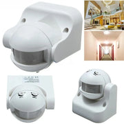 Secure and illuminate your outdoor space with this IP44-rated round mini PIR infrared motion sensor detector—featuring smart delay light switching for convenience and energy savings!