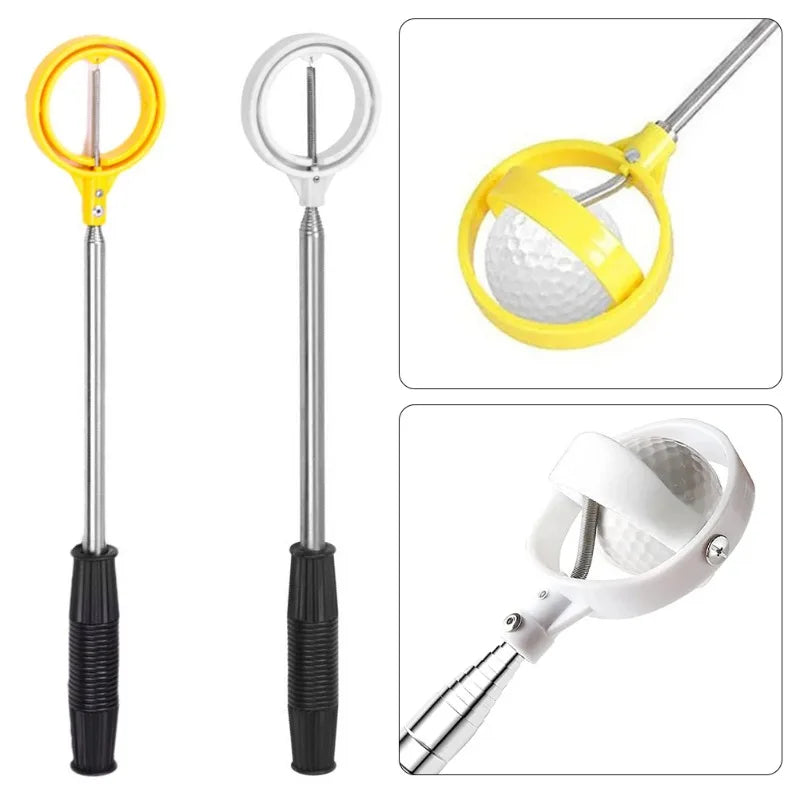 1Pc 8 Sections Telescopic Golf Ball Retriever, Portable Extendable Golf Ball Picker Outdoor Golf Accessory