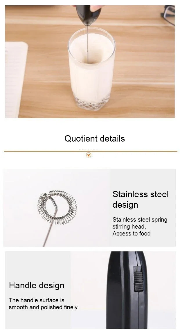 Electric Kitchen Whisk Mixer Home Handheld Mini Egg Beater Kitchen Blender Coffee Milk Tea Beat Up Cream Stirring