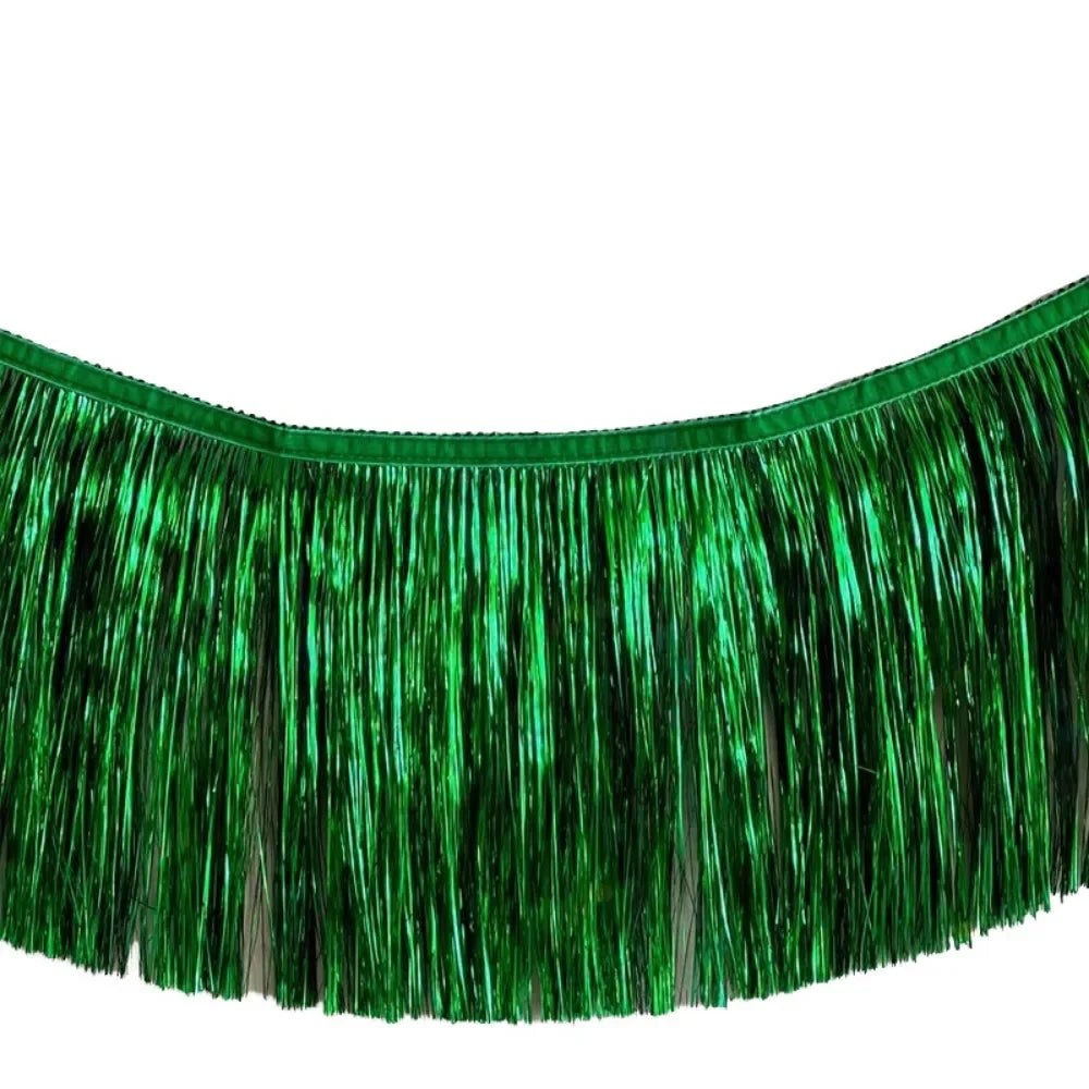 Multicolor Drizzle Garland Encryption PET Metallic Foil Fringe Thickening Background Ornament Tassel String Party Supplies