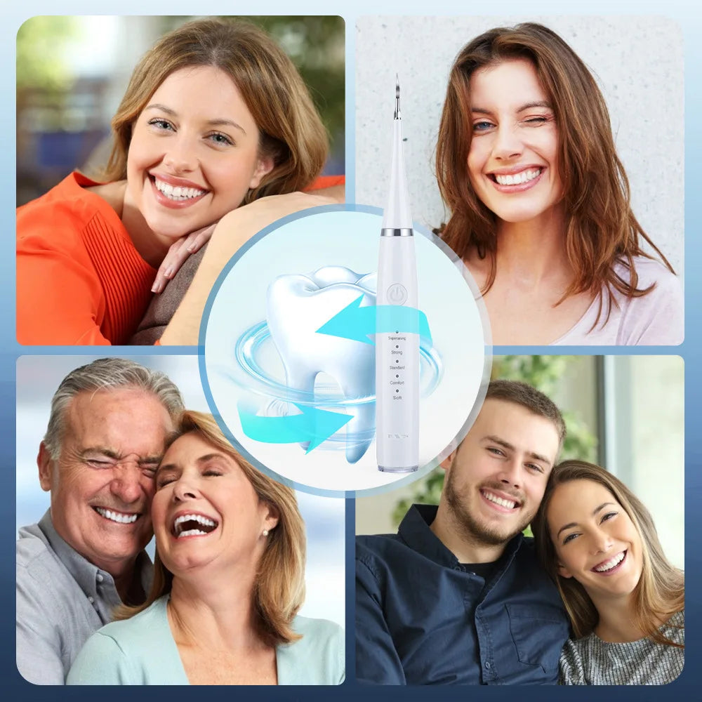 Experience total oral care with this electric toothbrush set—featuring six functions for efficient tartar removal and a healthier smile!