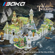 Movie Rings Rivendell Building Blocks MOC City of Elven Architecture Model Brick Assembly Puzzle Toys Children Christmas Gift
