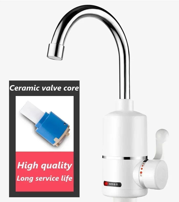 220V 3000W Electric Water Heater Kitchen Instant Hot Water Tap Heater Water Faucet Instantaneous Heater Heating Tap