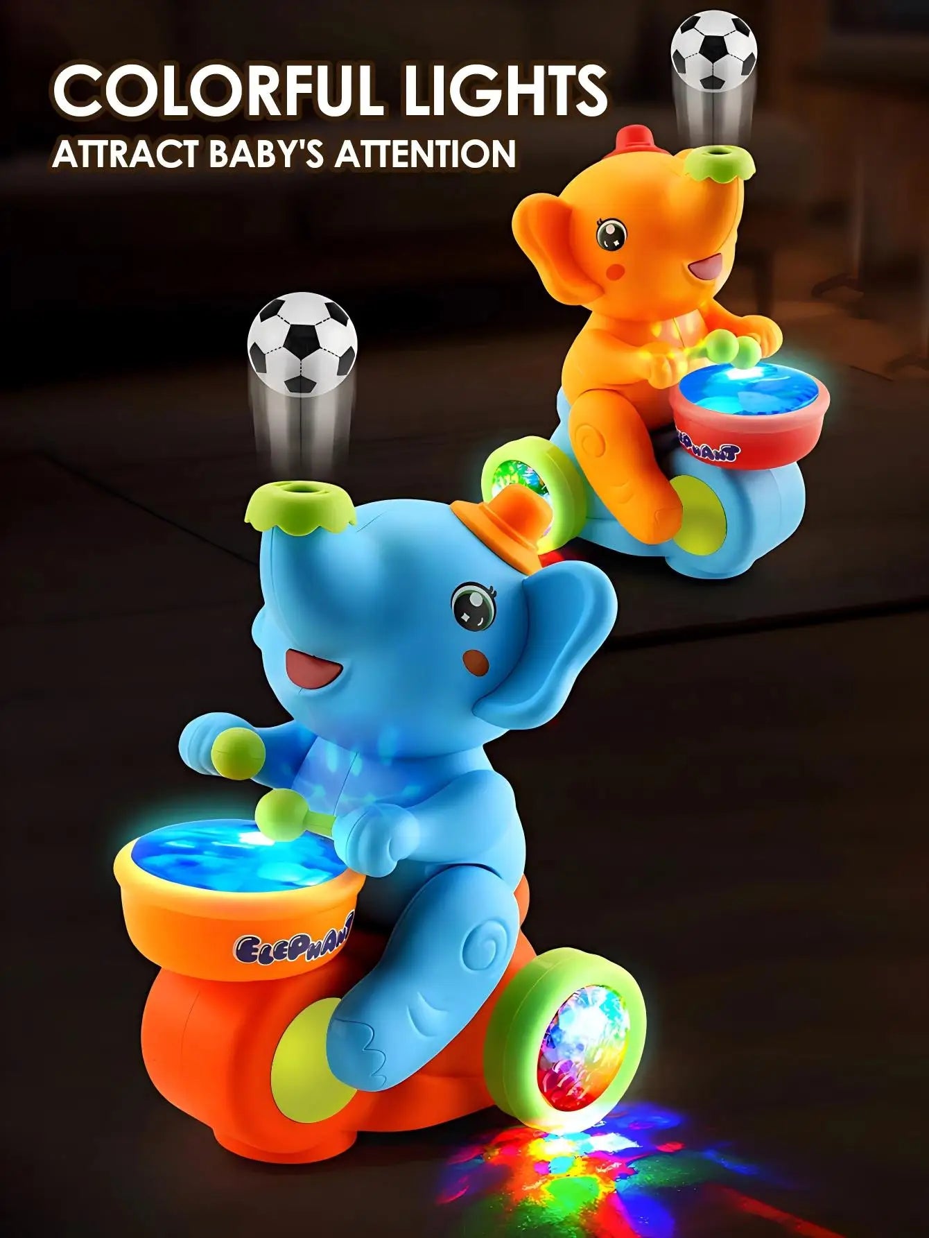 Funny elephant toy car,Electronic Suspended blowing ball pet toys with sound light Birthday Christmas gifts for boys girls