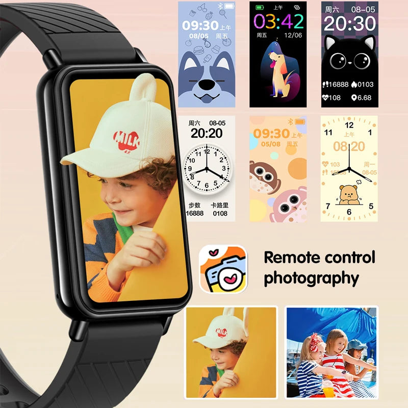 Keep your little ones entertained and organized with this smart watch for kids—featuring educational games, camera control, calculator, alarm, and activity tracker!