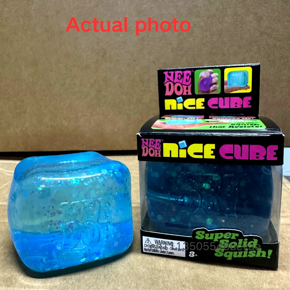 NeeDoh Nice Cube Series of Products Stress Relief Toy Soft Squeeze Fidget Cube for Kids & Adults  Anxiety Relief Sensory Toy