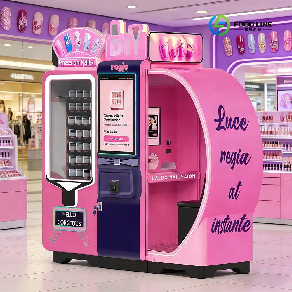 Vending Machine Manufacturer Somatosensory Camera 3D Nail Printing Vending Machine Automated Nail Art Printer Machine Custom