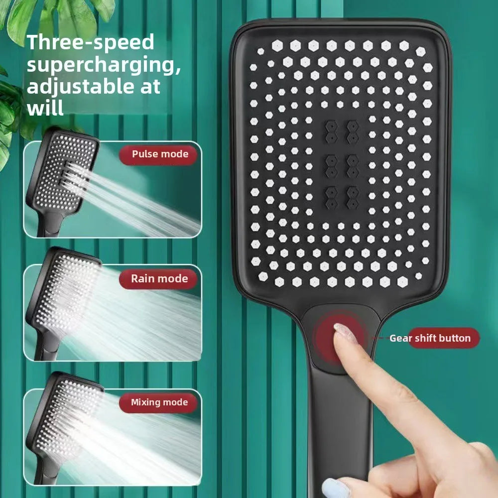 Adjustable Shower Head 3 Mode Rainfall Shower