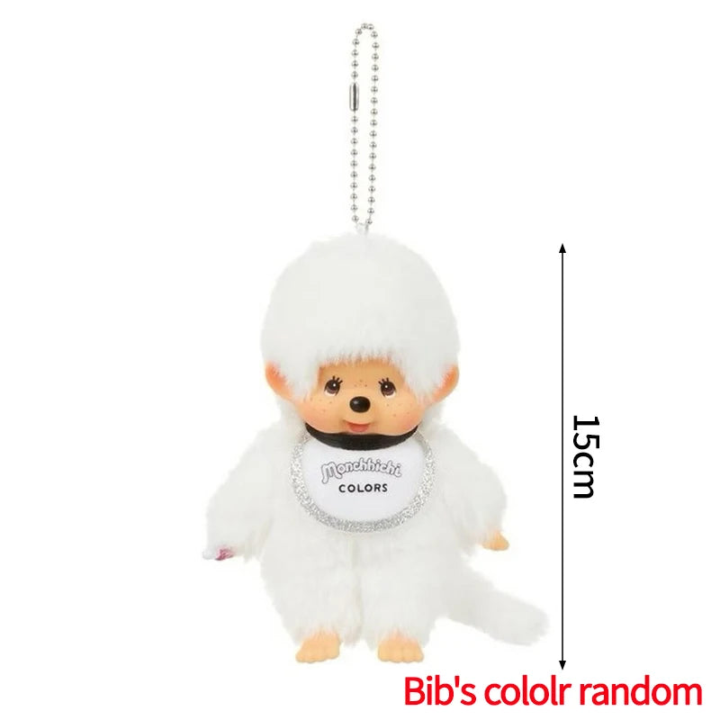Monchhichi Plush Keychain Kawaii Monchichi Pendant Backpack Charms Cartoon Monchich Keyring Party Favor Gifts 키티 몬치치 モンチッチ