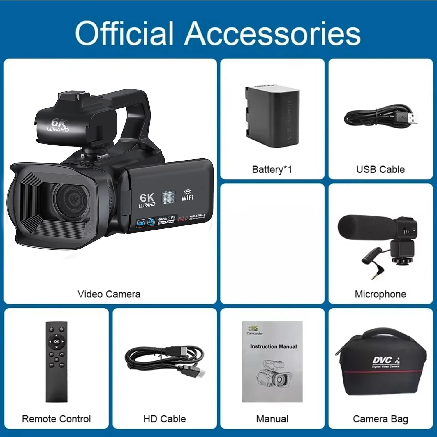 4K Professional Camcorder