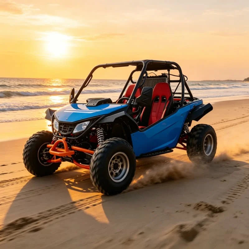Sport Beach Buggy 200cc 4x4 Off Road Go Kart With High Performance Suspension For Sand Dune Racing For Speed