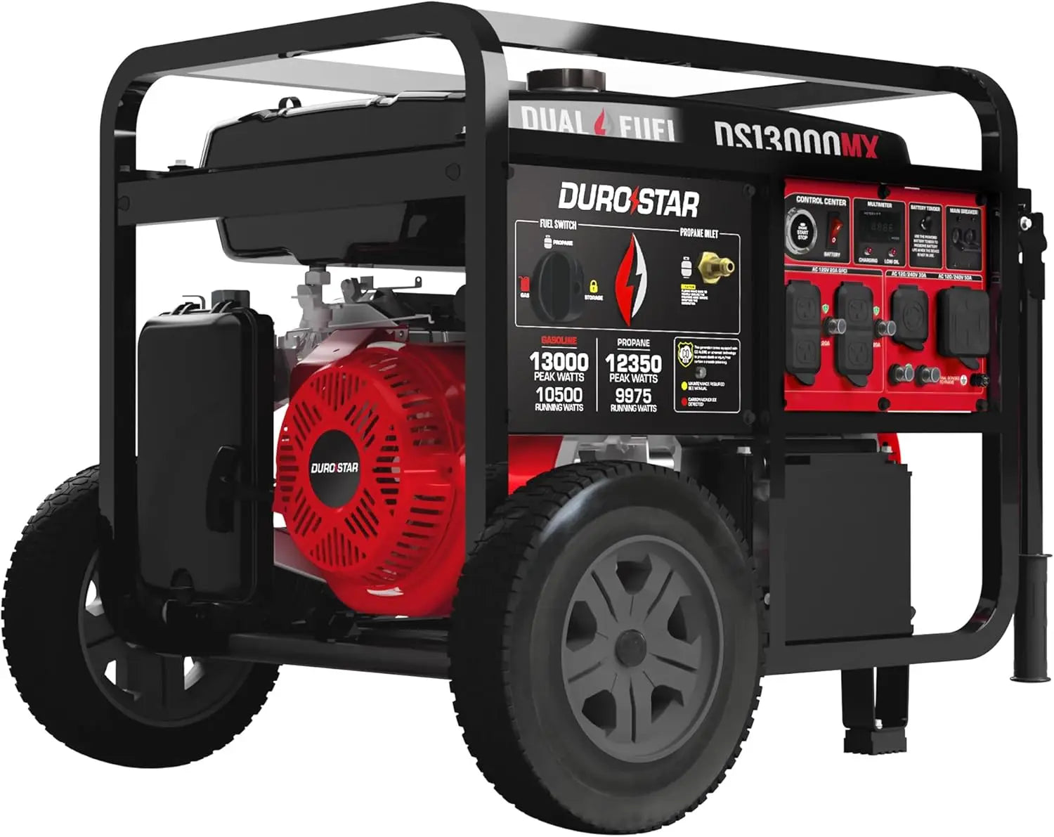 Power your home effortlessly with this bestseller 13,000-watt 500cc dual fuel portable generator—runs on gas or propane, features remote electric start, and delivers reliable whole-home backup power!