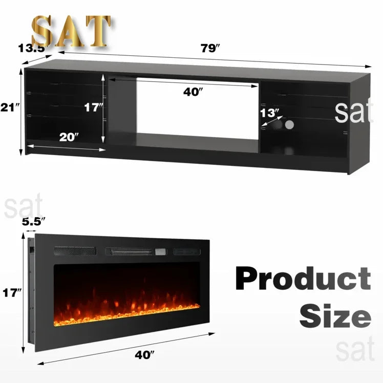 High-Gloss TV with LED Lighting