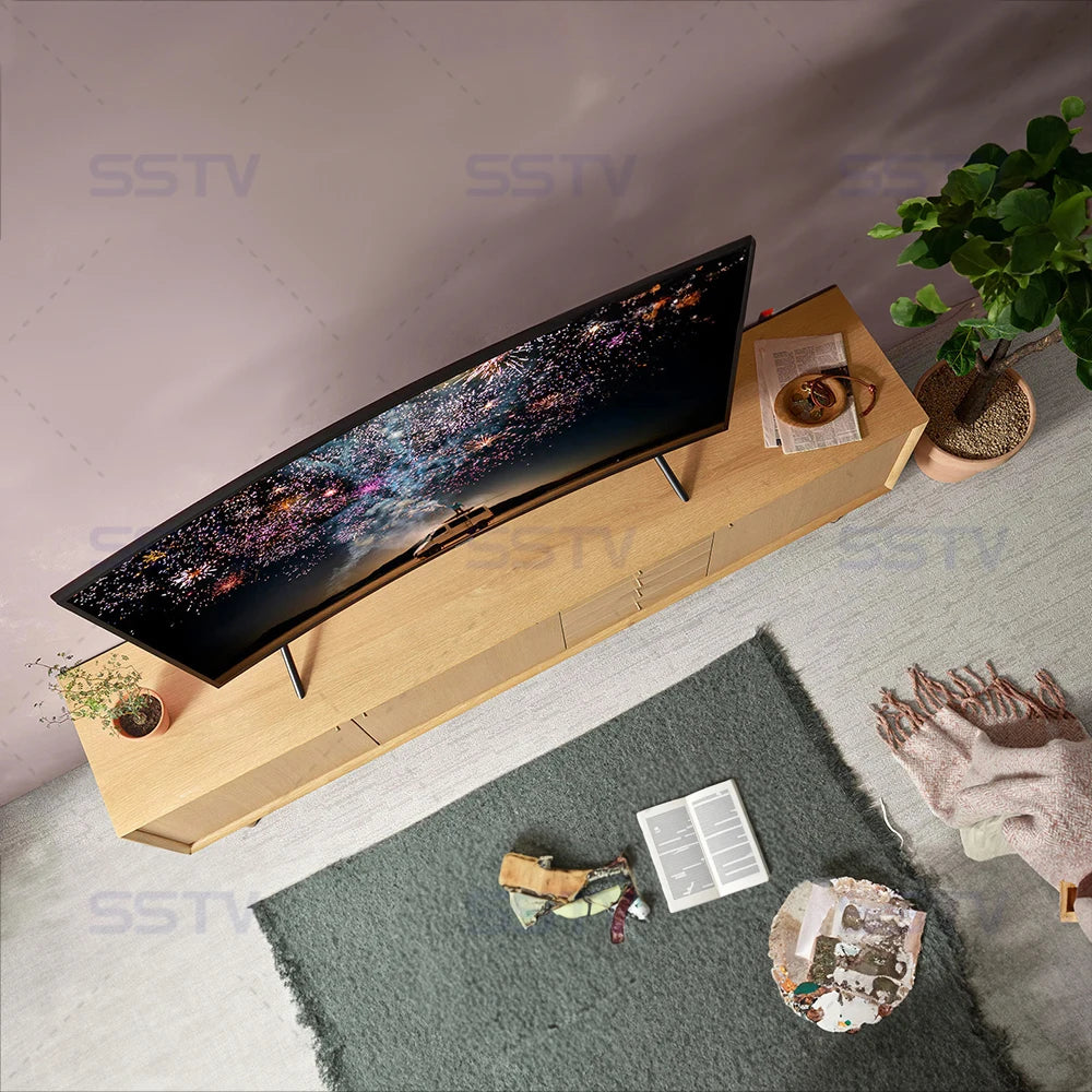 Big Screen 65" Curved TV 4K UHD Full Display Smart Television Sets 65 75 85 Inch TVs