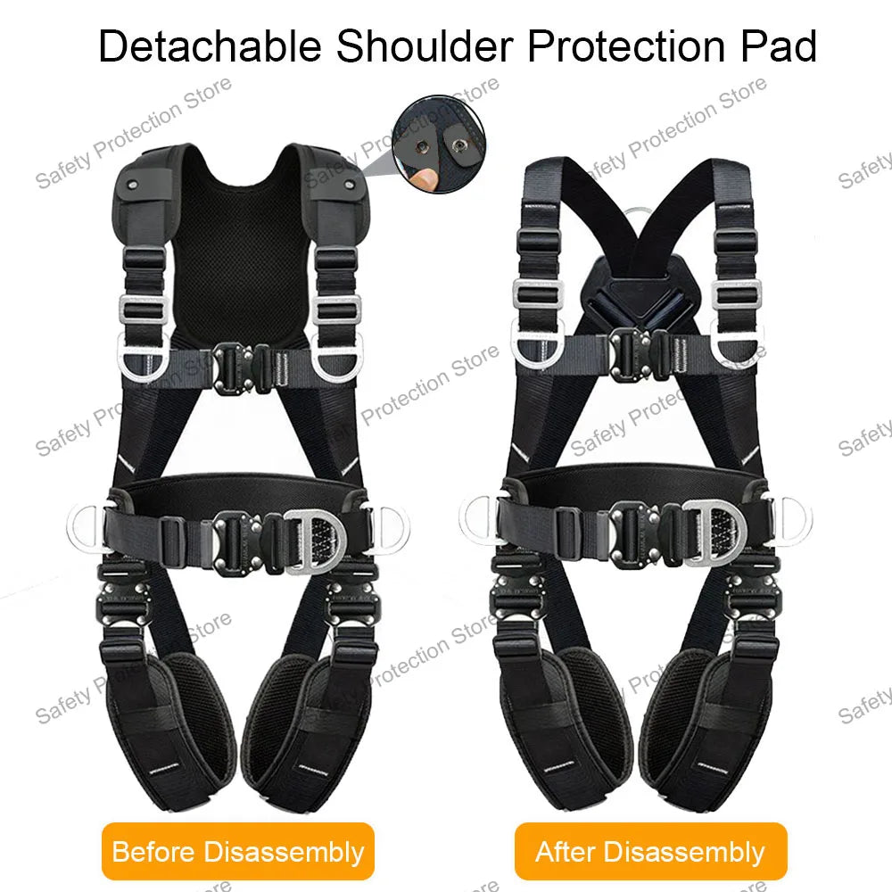 High Altitude Work Safety Harness 5-point Full Body Safety Belt Rope Outdoor Climbing Training Electrician Protective Equipment