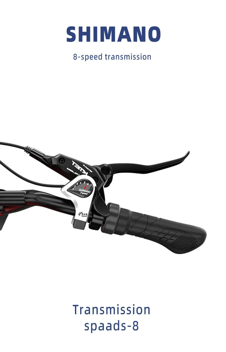 E-Bike 2000W Motor 52V40AH All-terrain Fully Suspended Off-road Motorcycle Electric Bike 20*4.0-inch Fat Tire  Electric Bicycle