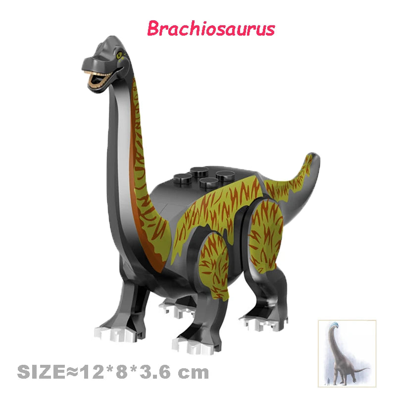 Jurassic Cool Dinosaurs World Triceratops Velociraptor Indominus T-Rex Model Assemble Building Blocks Toys For Children Boy Gift