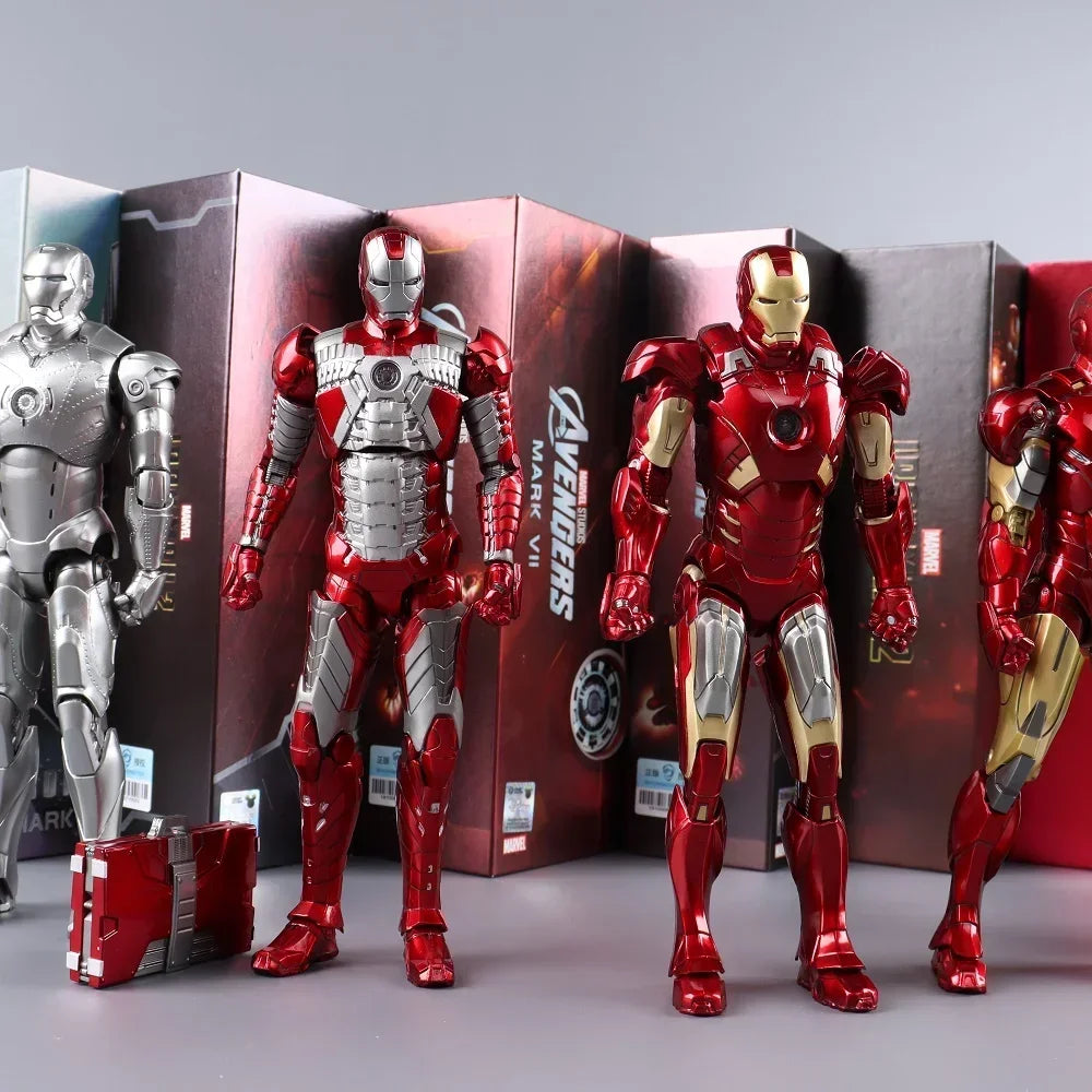 ZD Toys Iron Man MK1 MK2 MK3 MK4 MK5 MK6 MK7 MK42 MK43 MK45 MK46 War Machine Movie Action Figure 7 Inches Adult Collectible Toys