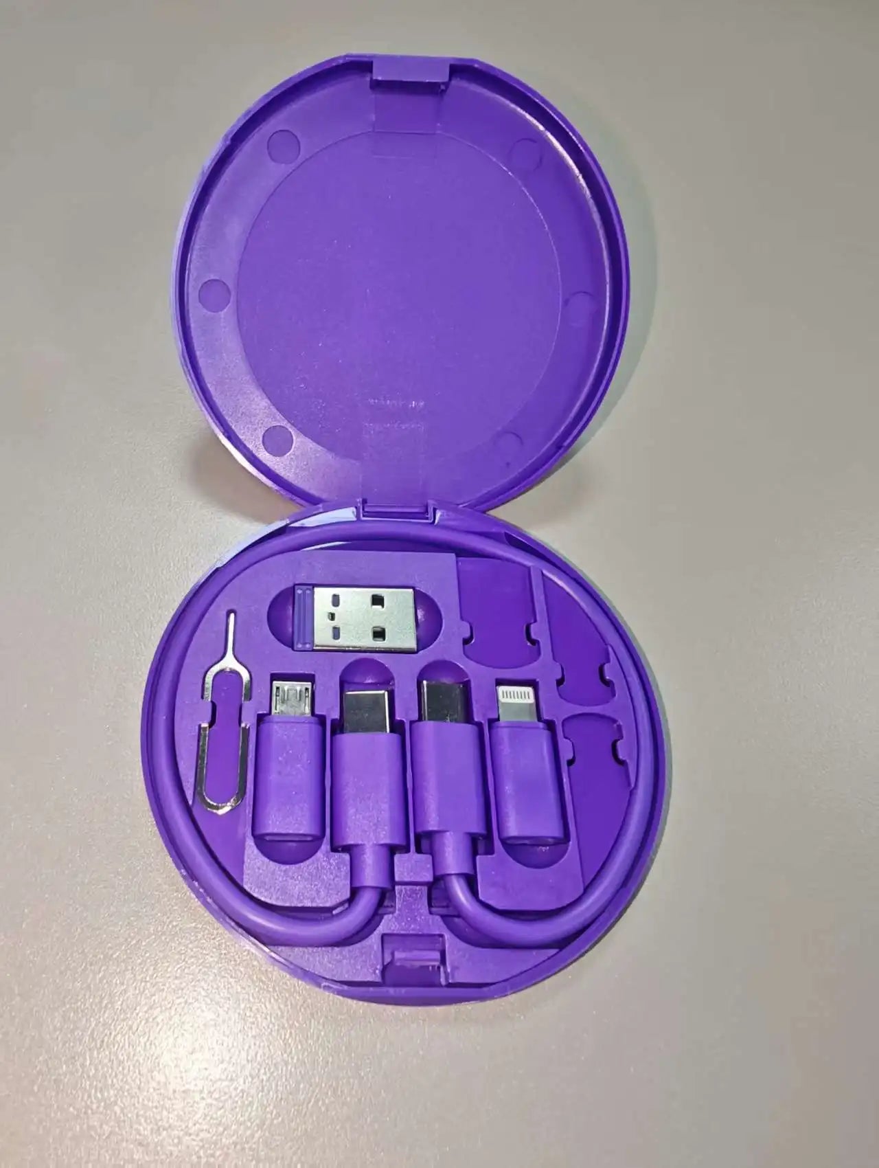 NNBILI Multifunctional USB Data Cable Set Storage Box with Multi USB Charging Adapter Cable Kit Usb To Type C Usb Adapter