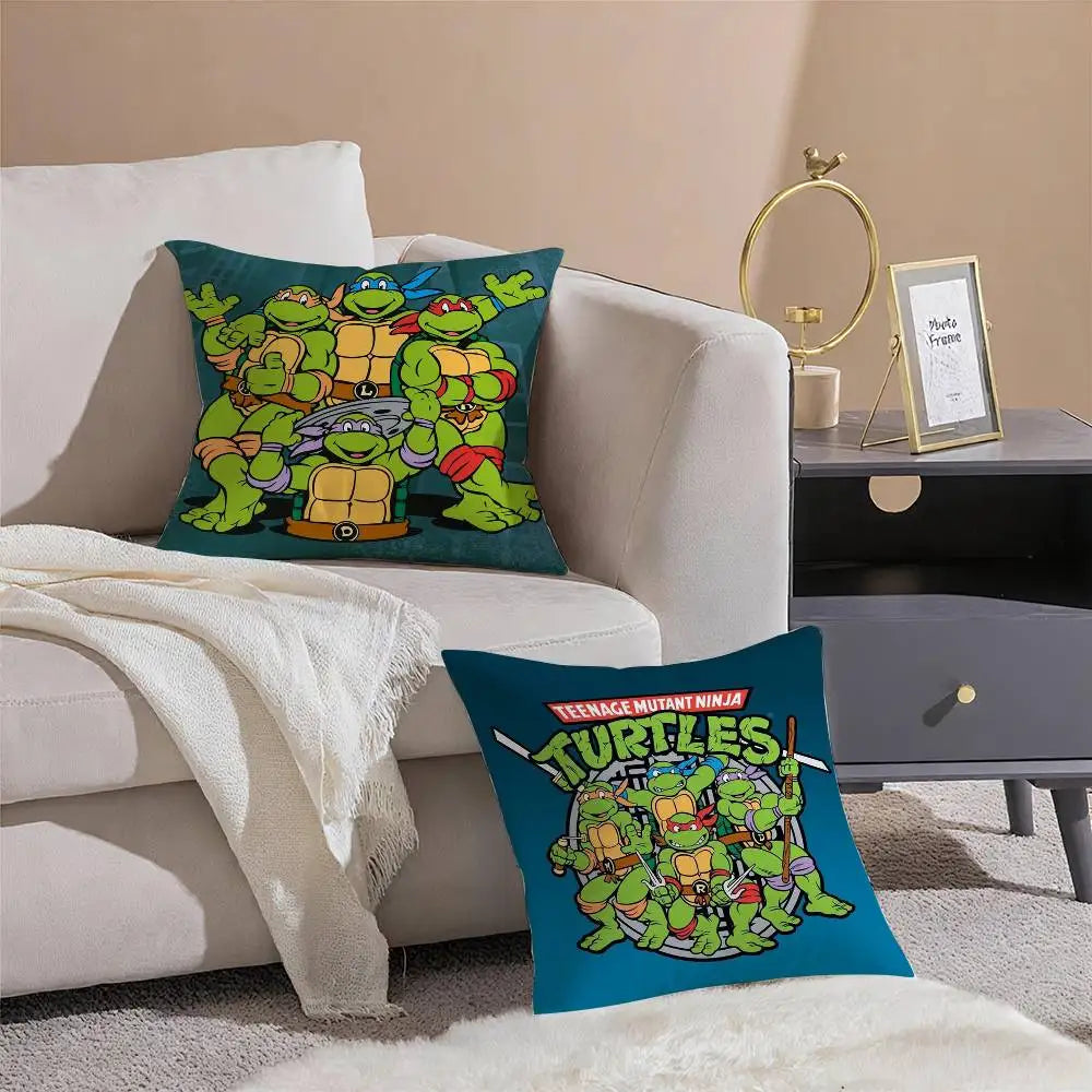 N-Ninja Movie T-Turtles Pillow Case Printing Pillowcase Living Room Sofa Cushion Cover Bedroom Room Decor