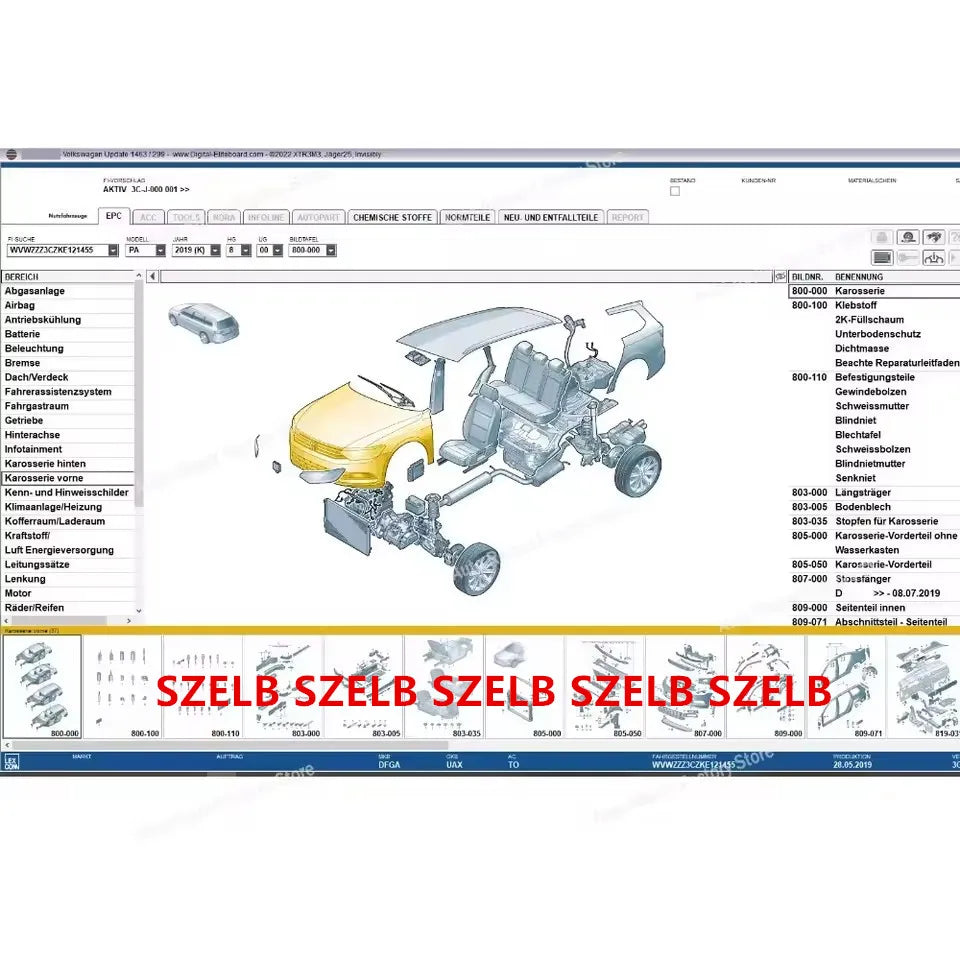 2025Latest Car Repair Software Elsawin 6.0 Etka 8.5 vehicle electronic parts catalog, suitable for V/W+AU/DI+SE/AT+SKO/D