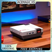 ACEMAGIC X5 Retro Mini PC AMD Ryzen AI 9 HX370 32GB+1TB Desktop Computer WiFi 7+BT5.4 Zen 5 5.1GHz 80TOPS 65W For Gaming Office