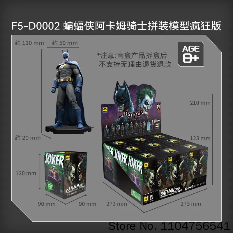 Crazy Edition Arkham Knight Batman Series2 Mystery Box F5 Roundd Culture Batman Vs Joker Action Figure Assemble Collectible Gift