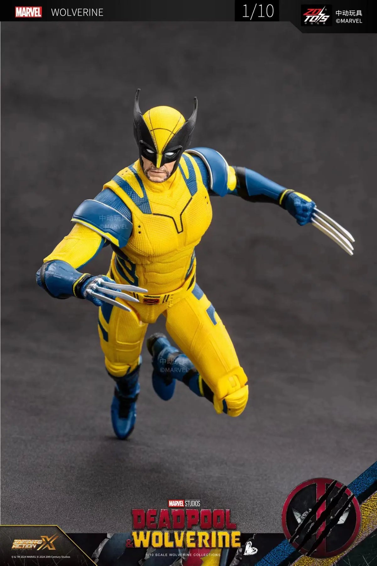 ZDTDS Deadpool & Wolverine Spider-Man X-Men Logan Winston Wilson Assembly Action Figures Collection Doll Joint Mobility Toy Gift