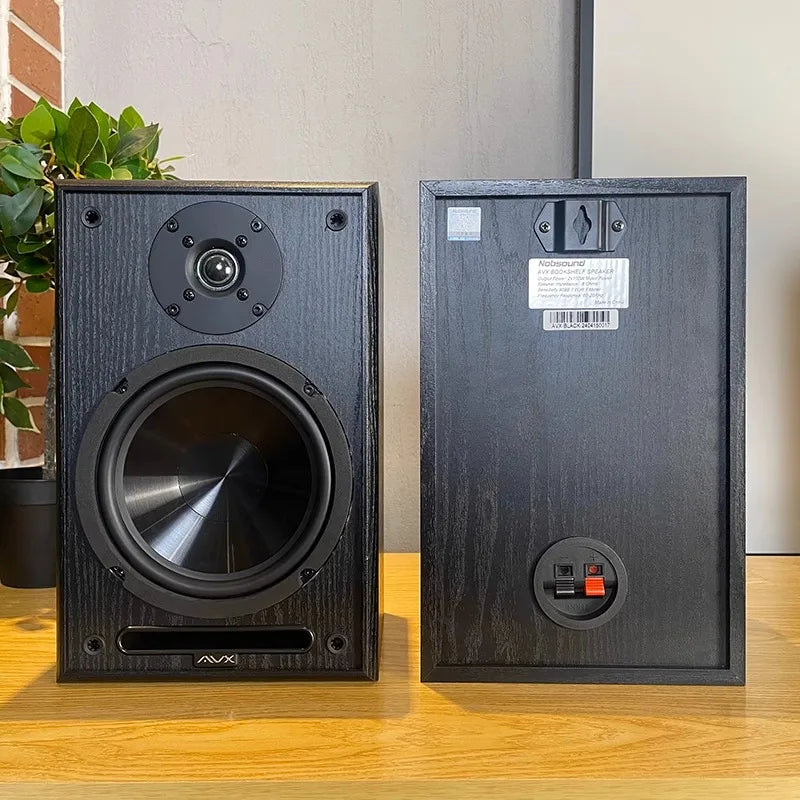Household 6.5 Inch Bookshelf Speaker 100W*2 Output Power 2 Way HIFI Passive Speaker 2.0 Stereo 1 Inch Silk Film Dome Tweeter