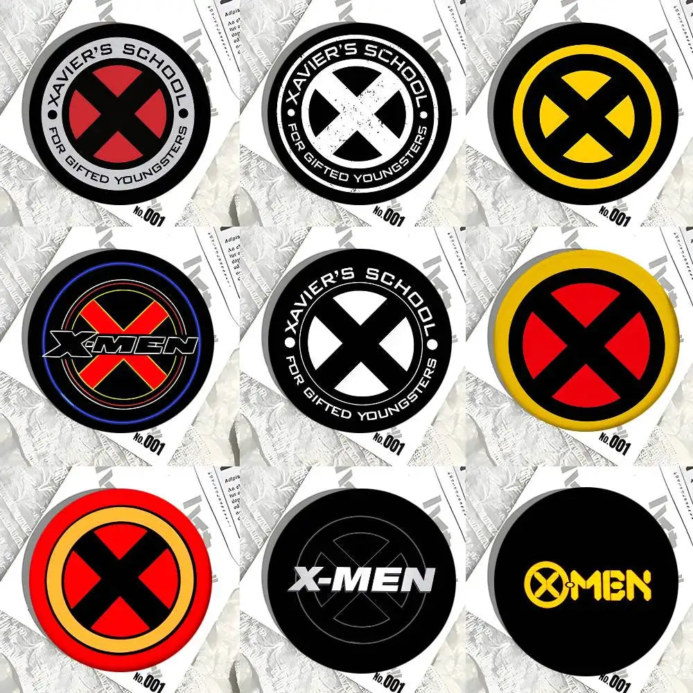 X-Xmen Logo Round Badge Creative Brooch Clothing Backpack Accessories Lapel Pin