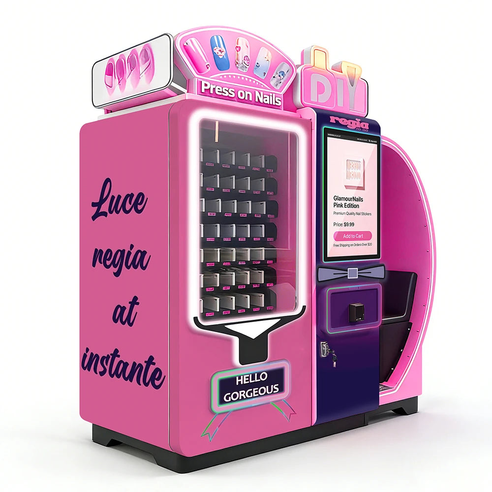 Vending Machine Manufacturer Somatosensory Camera 3D Nail Printing Vending Machine Automated Nail Art Printer Machine Custom
