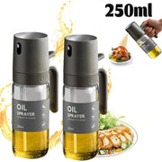 250ML Oil Sprayer,High Borosilicate Glass BPA Free Cooking Oil Mister,Olive Oil Sprayer for Air Fryer, Salad, BBQ,Kitchen Gadget