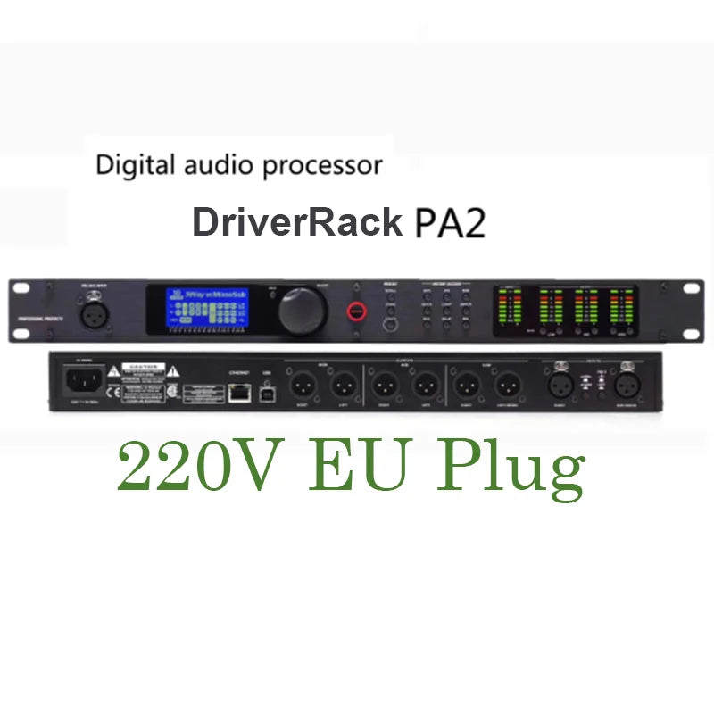 PA2/VENU360 2 Input 6 Output Stage Audio Processor Original Software Audio DriverRack PA2 Professional Speaker Audio Equipment