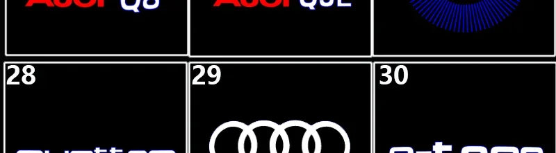 For Audi A4 A6L A5 A6 A8L Q8 Q3 Q4 Q5L Q7 RS ABT RS S7 S5 S6 Quattro Led Car Door Welcome Light Ghost Shadow Projector Logo Lamp