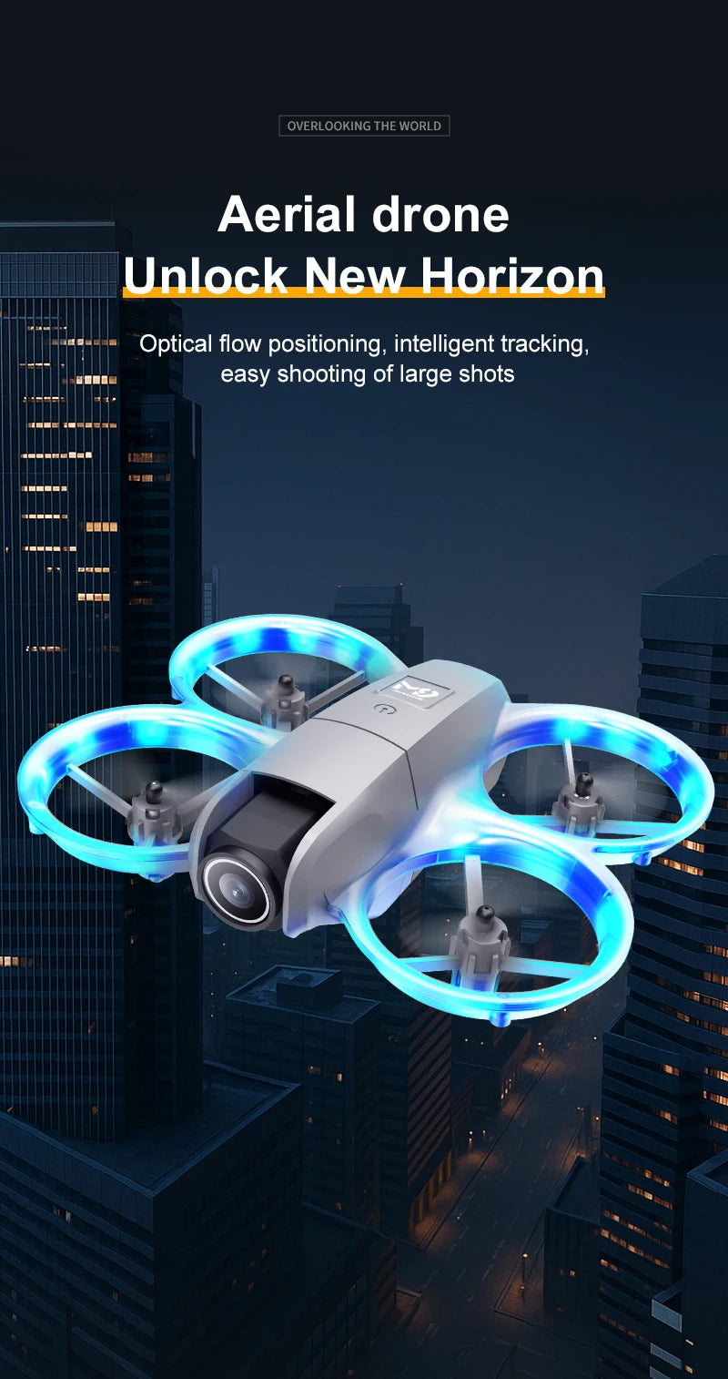 Remote-controlled drone, high-definition dual camera, intelligent positioning, 2.4-inch display screen, multiple operations