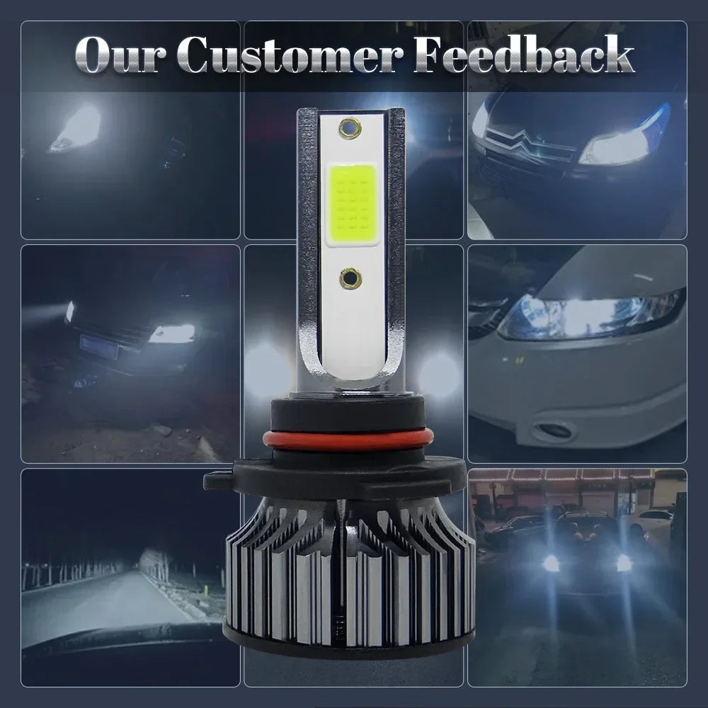 Car Headlight Bulbs 8000K 500000LM H7 H4 H1 H8 H11 LED Light H7 H11 H8 LED Fog Auto Lamp 6000K 5570 9005 9006 9012 12V Turbo 24V
