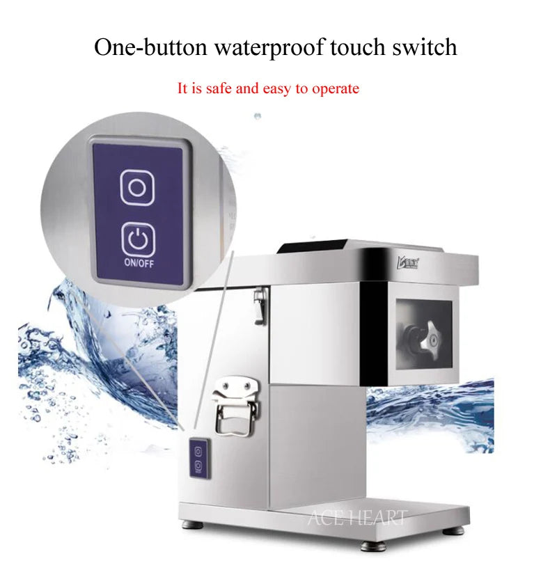 Desktop Meat Slicer For Fresh Meat Slicing Shredding Dicing Detachable Blade Electric Meat Cutting Machine