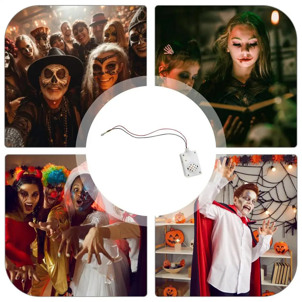 Sound Sensor Halloween Scream Speaker Horror Screaming Tricky Voice-activated Props Scary Sound Sensor For Party Decoration