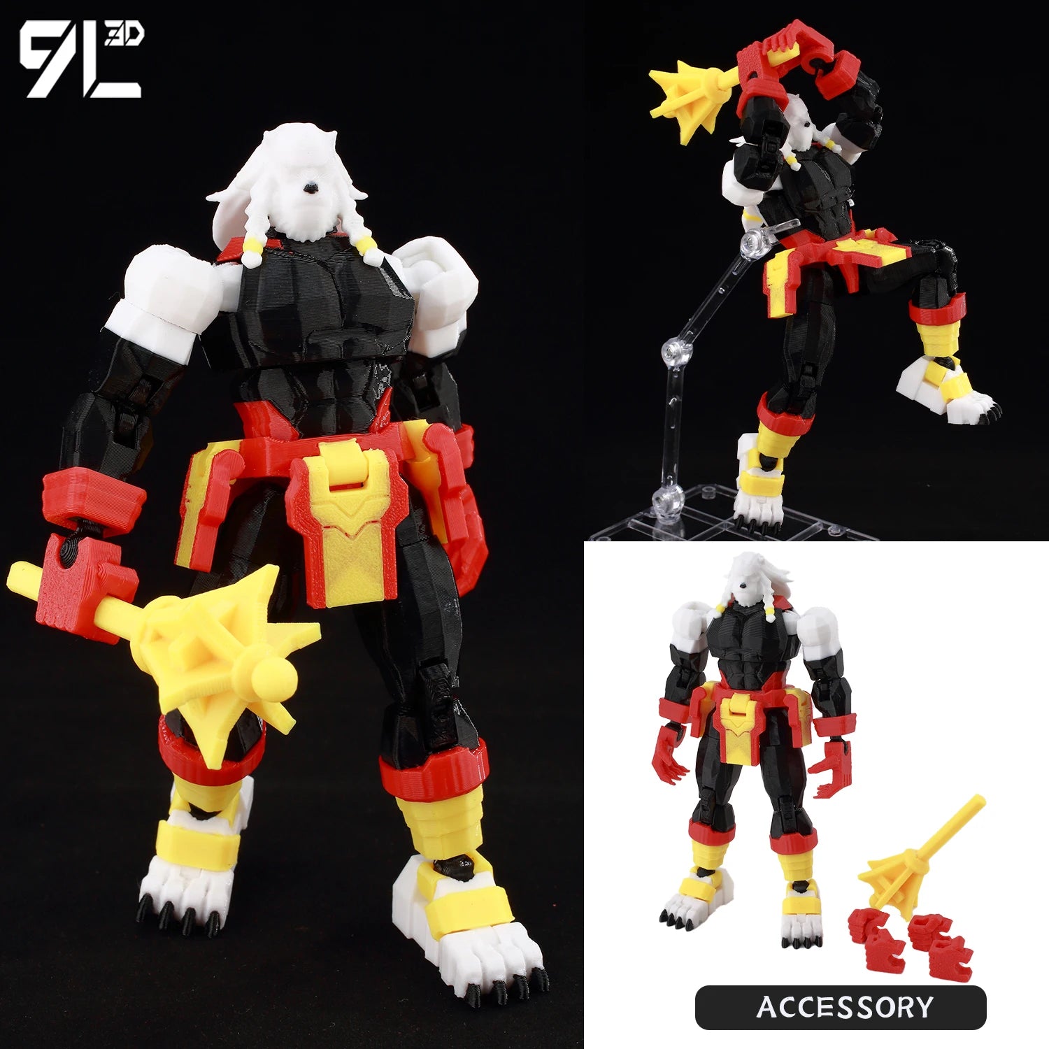 9L3D Printed Deadpool Wolverine Batman Spider-Man Venom Action Figures Dummy13 Lucky13 T13  Anime Model Toys Collectors Gifts