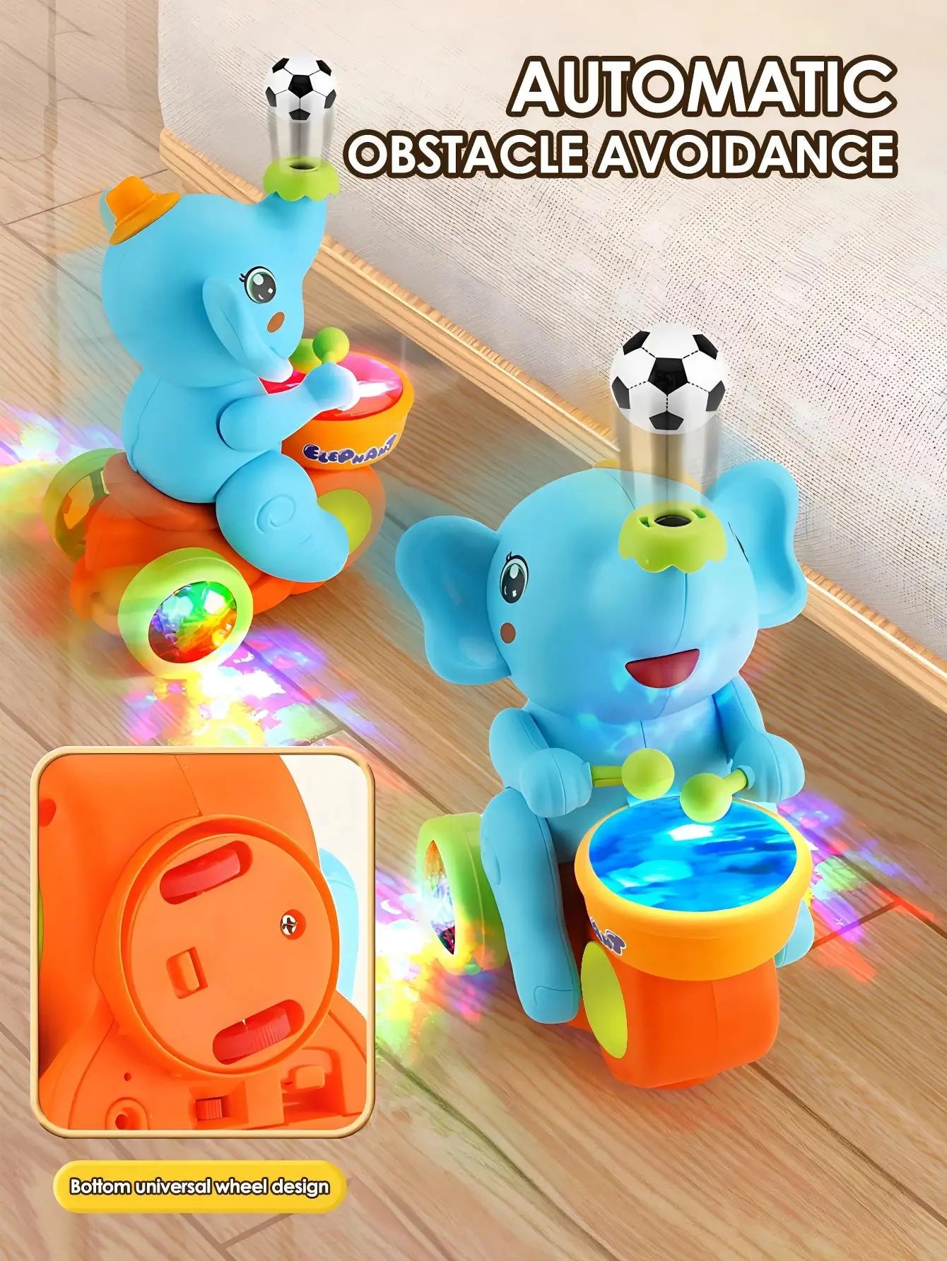 Funny elephant toy car,Electronic Suspended blowing ball pet toys with sound light Birthday Christmas gifts for boys girls