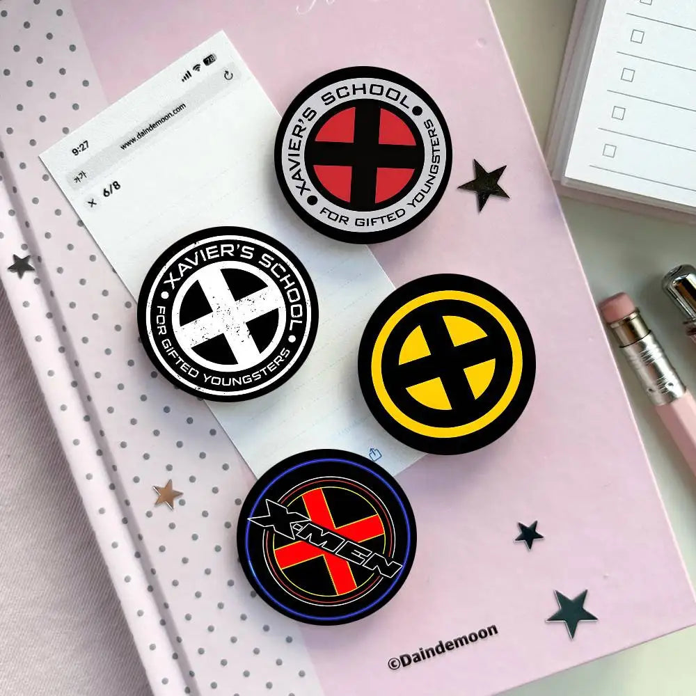 X-Xmen Logo Round Badge Creative Brooch Clothing Backpack Accessories Lapel Pin